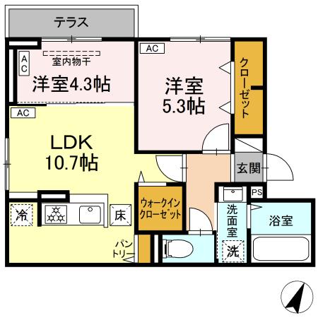 セレスティア坂下の間取り