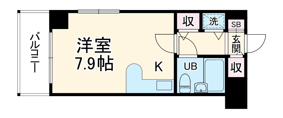 エイブル創久五条大宮の間取り