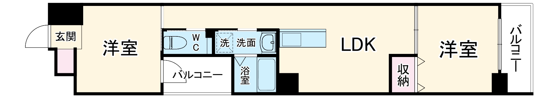 亀島マンション(仮)の間取り