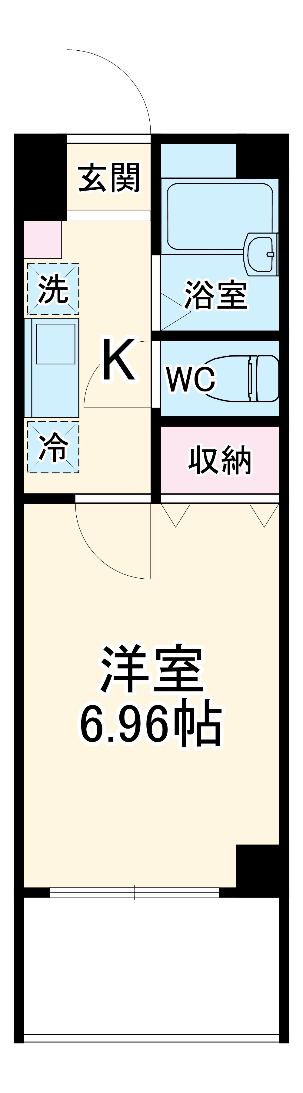 アンプルールフェール槙の間取り