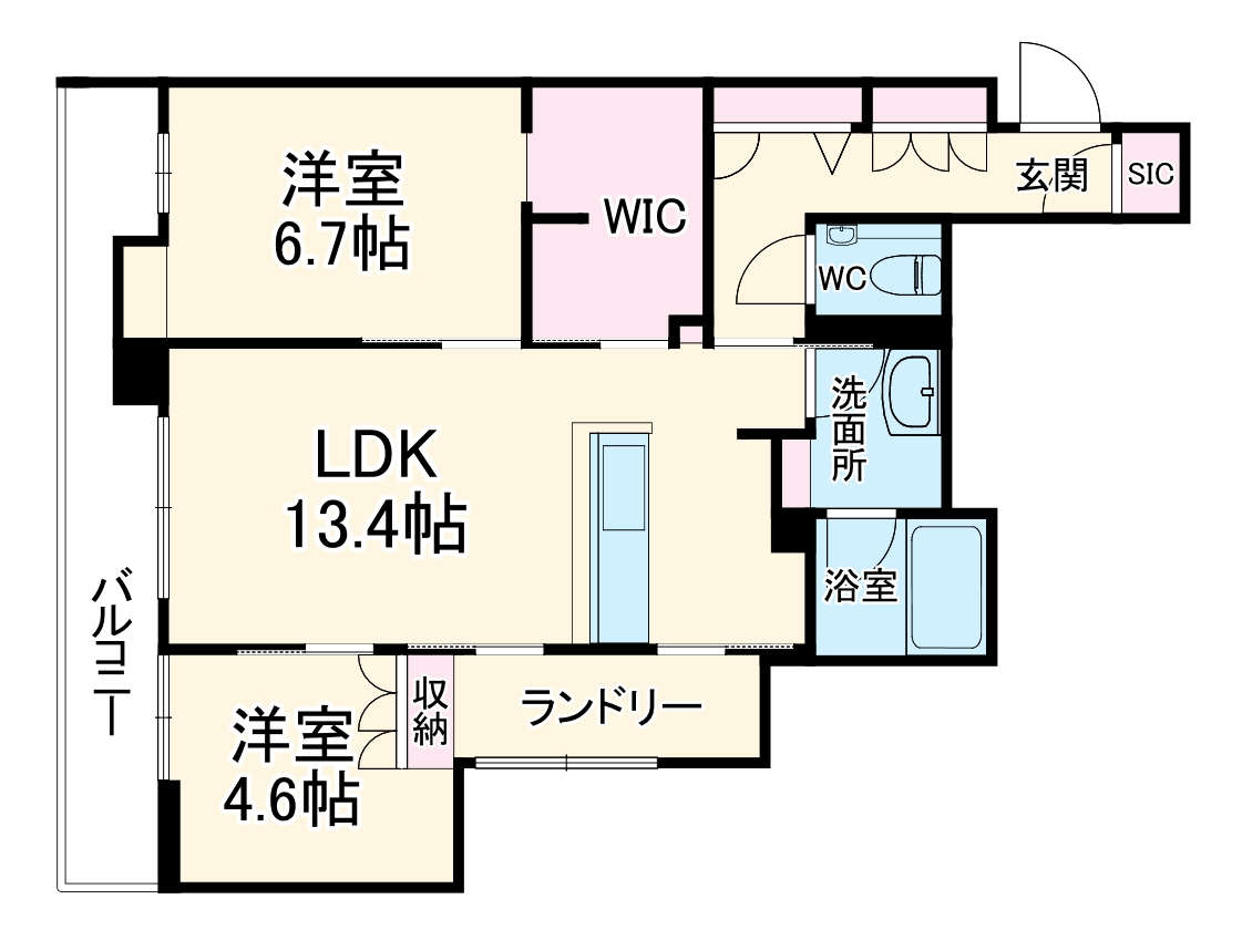 シュプロス元住吉の間取り
