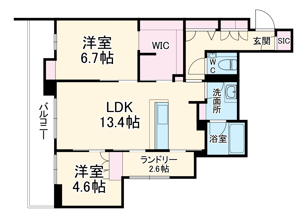 シュプロス元住吉の間取り