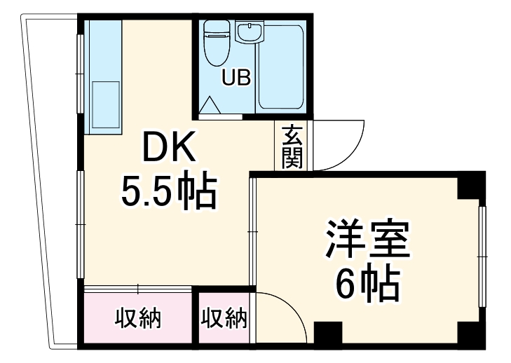 大生コーポの間取り