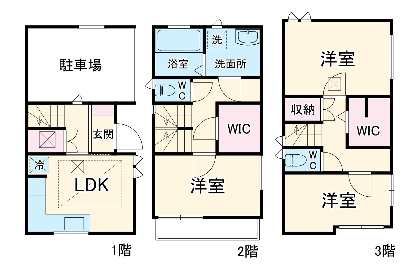 南区中島町1丁目戸建の間取り