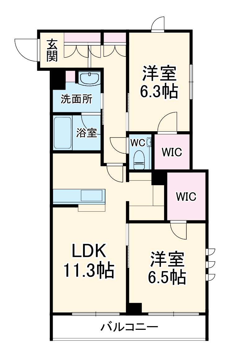 ロングウッドテラスの間取り