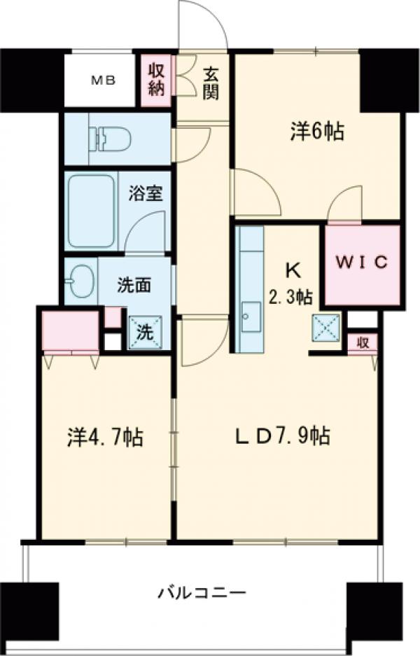 エミリブ東長崎の間取り