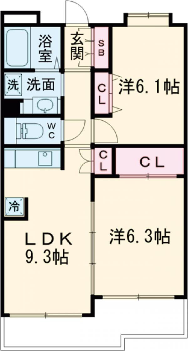PLENDY‐HILLS高幡不動の間取り