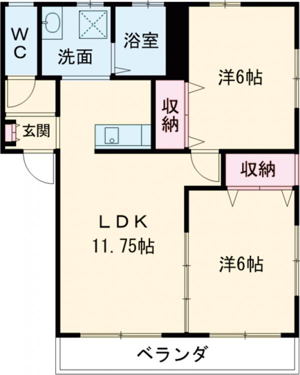 フレックスイヌイの間取り