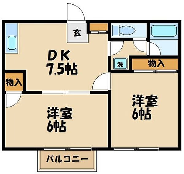 クロノス浅間町の間取り
