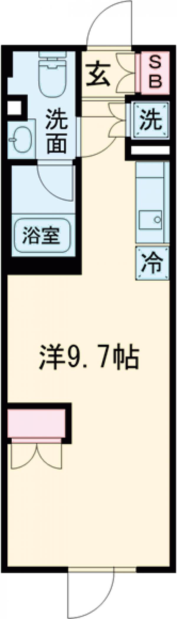 Joyous Gard 代々木・205号室の間取り