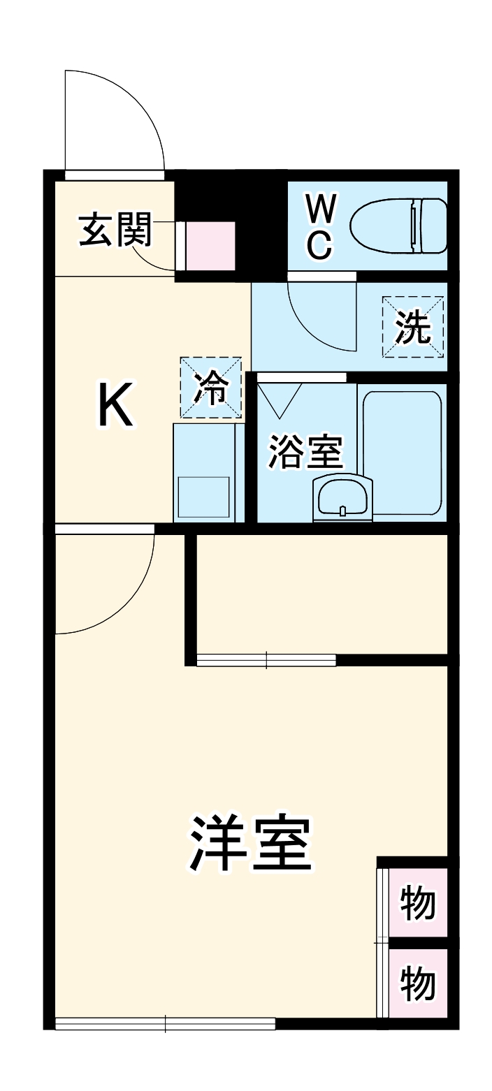 レオパレスレイクサイドの間取り