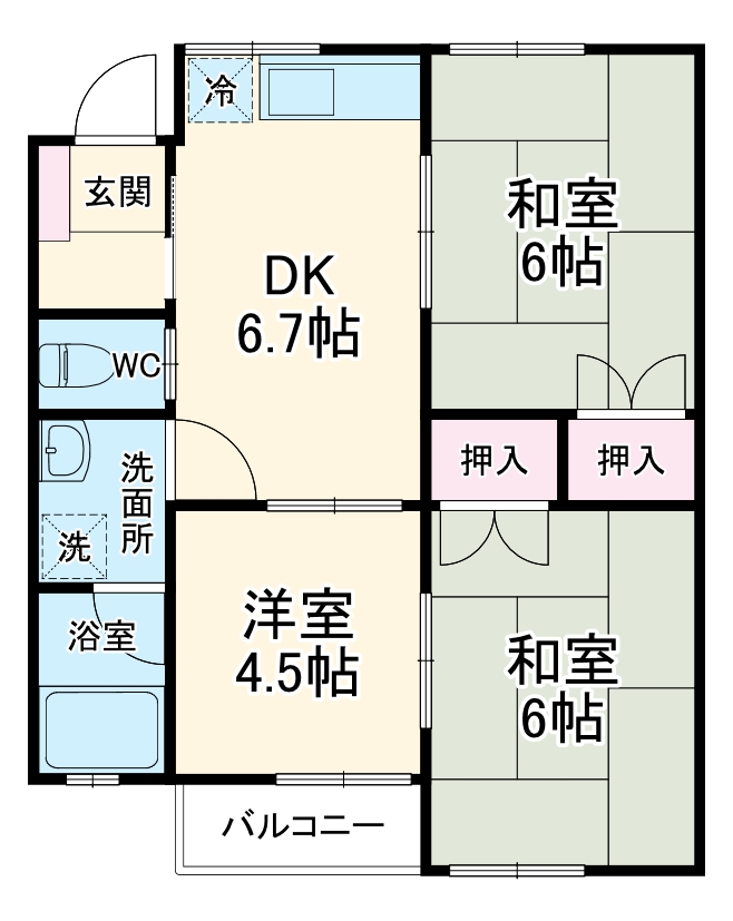ハイム・フローラAの間取り