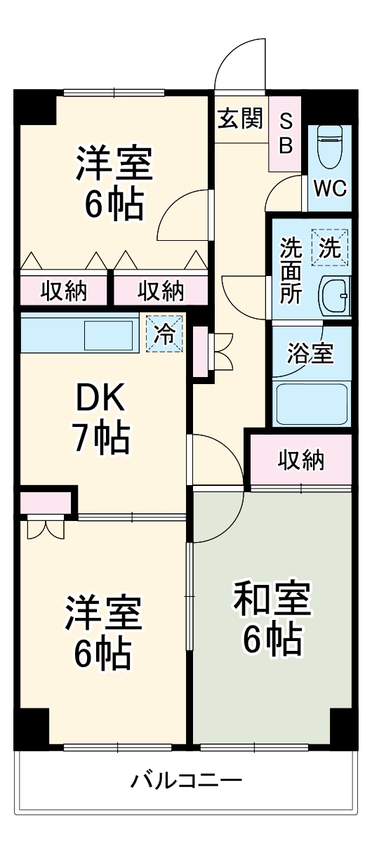 アークス藤沢の間取り