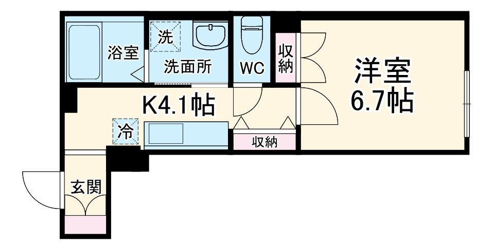 都島区中野町ヘーベルメゾンの間取り