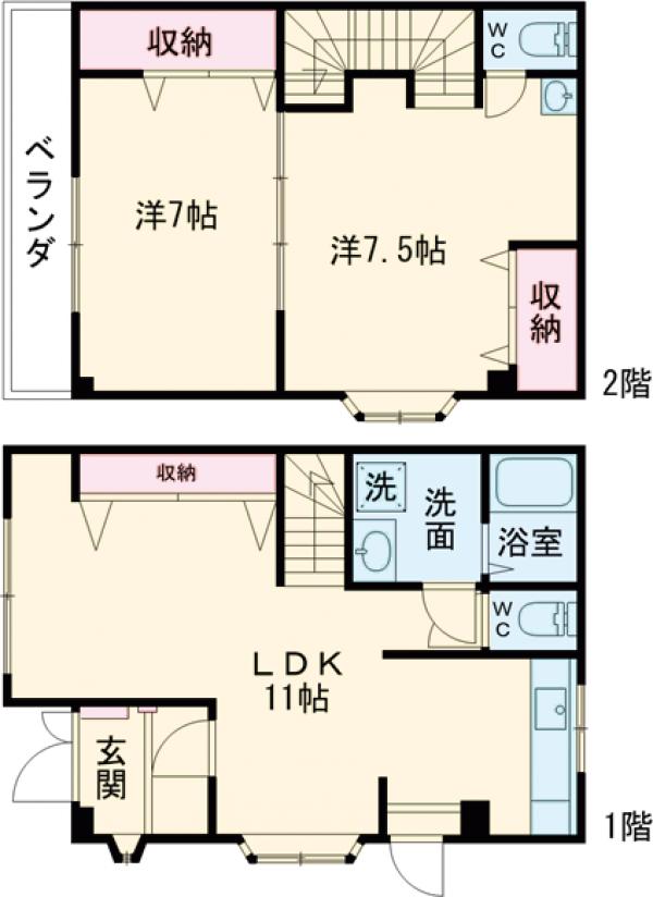 ふじハイムの間取り