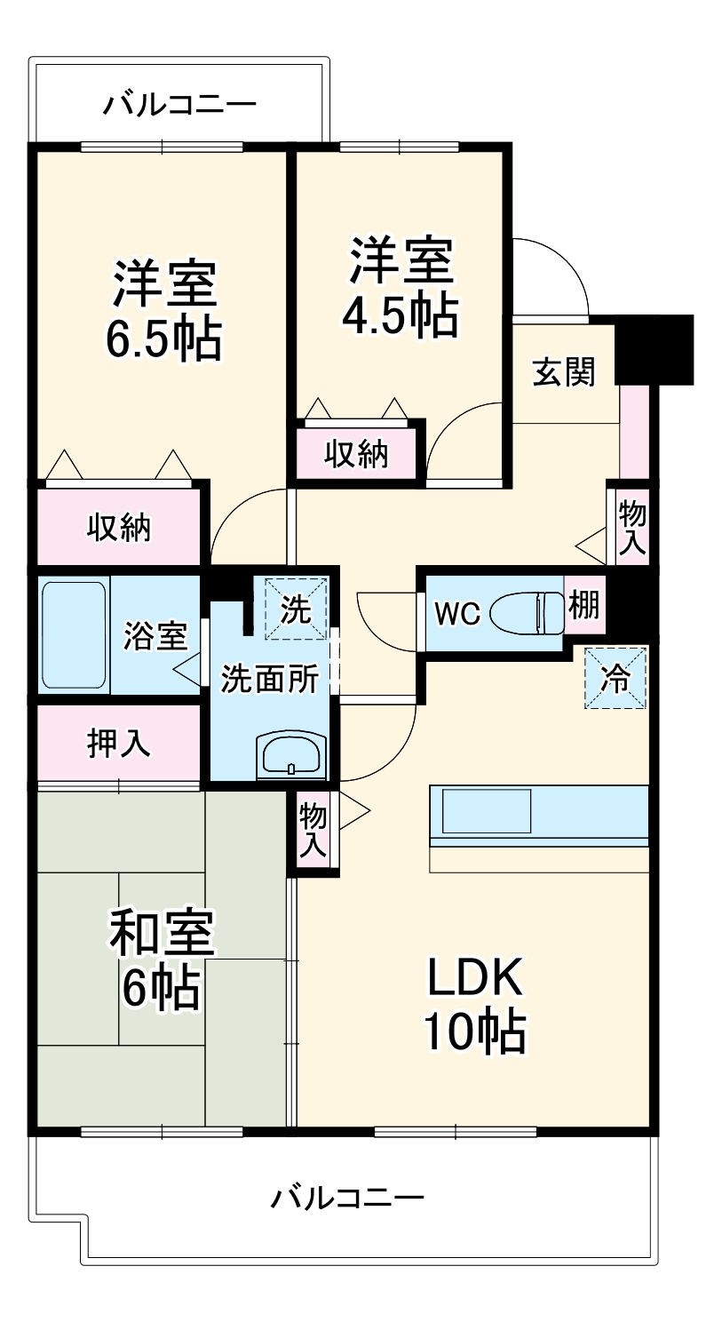 エステートプラザ住吉の間取り