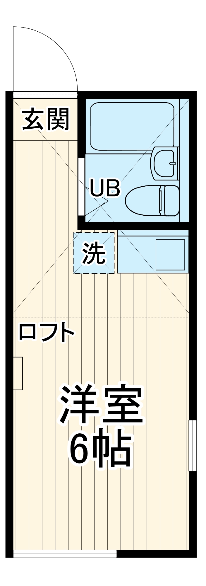ユナイト六浦フォンダンショコラの間取り