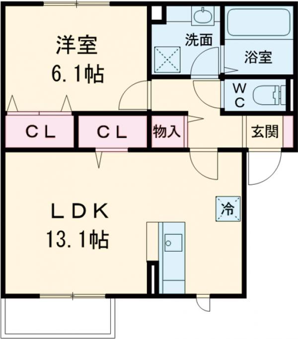 グランメゾン松ヶ丘A棟の間取り
