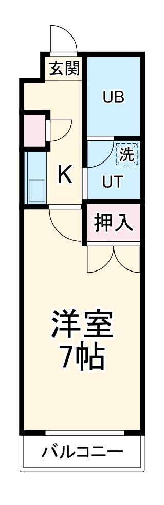ハイツかなれの間取り
