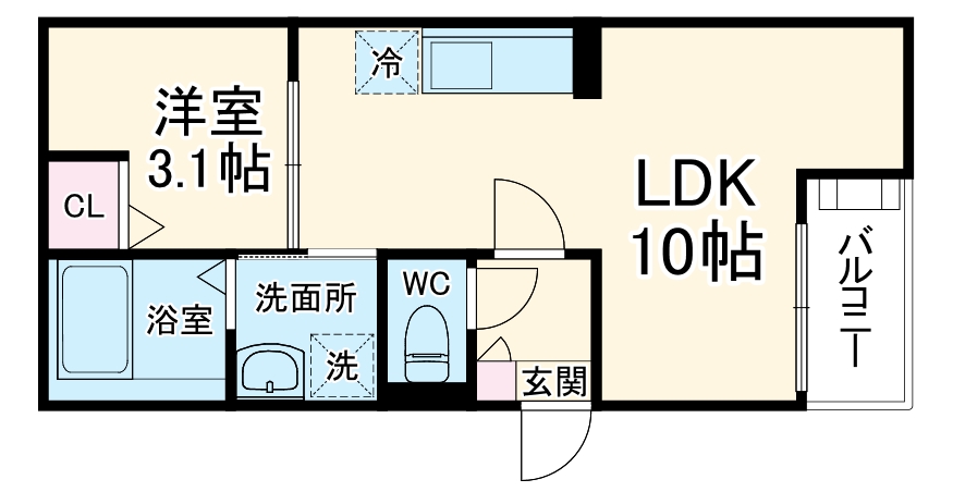 Jack nisshinⅠの間取り