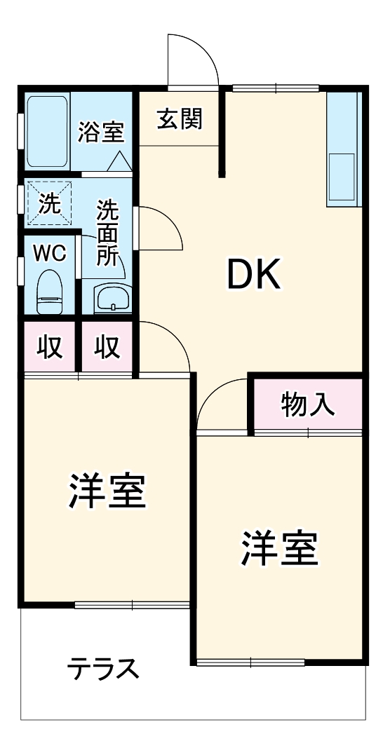 豊田ハイツ3号の間取り