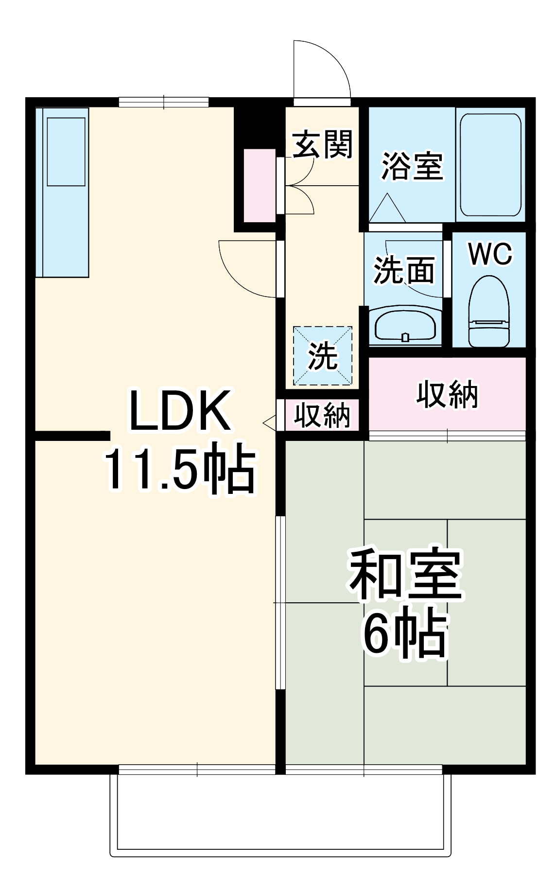 Beeコート大宮Ⅱの間取り