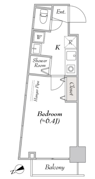 BluRock新宿河田町の間取り