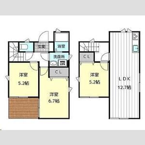 プライムアセット南本町 Dの間取り