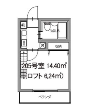 西つつじケ丘の完工年月(1990年3月)築の賃貸アパートの間取り