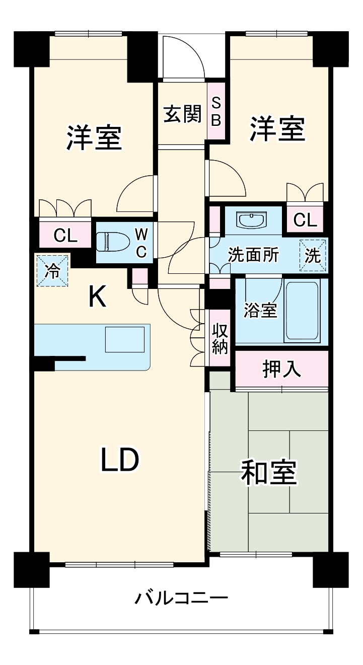 レクセルマンション南橋本の間取り