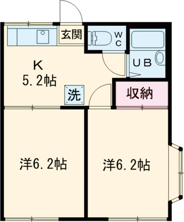 八王子アメニティーコーポの間取り