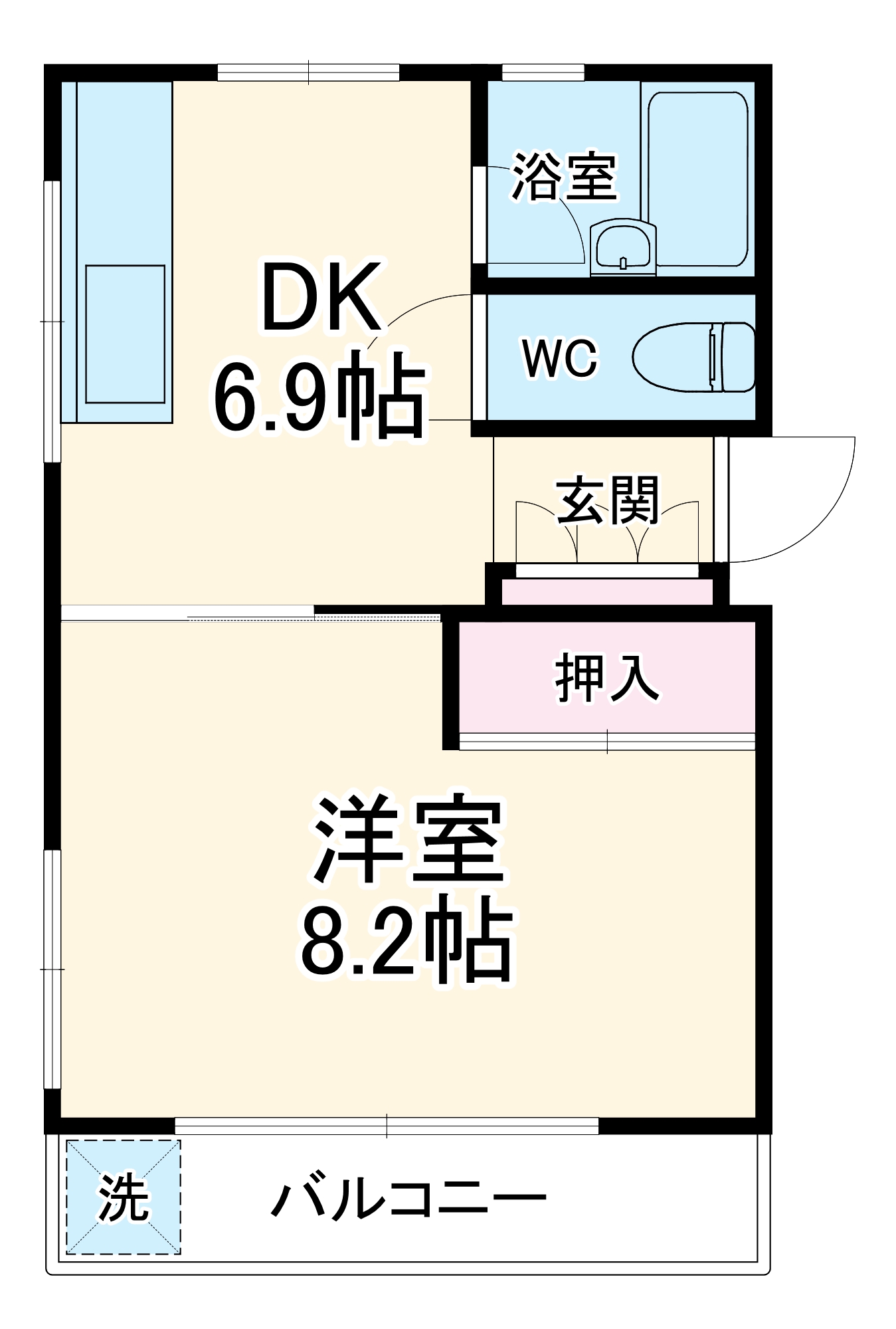 メゾネットSUGITAの間取り
