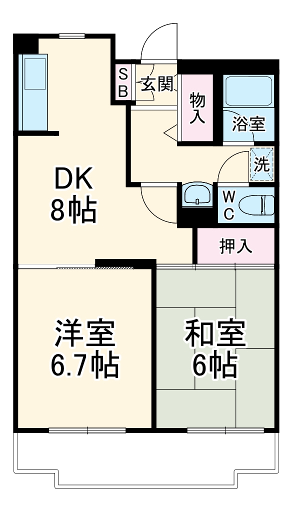 けやきハウスの間取り