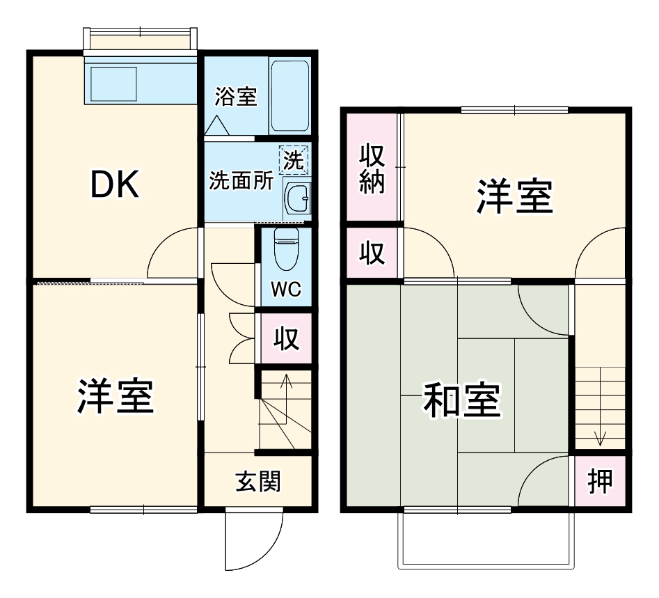 ai湘南ながもちA棟の間取り
