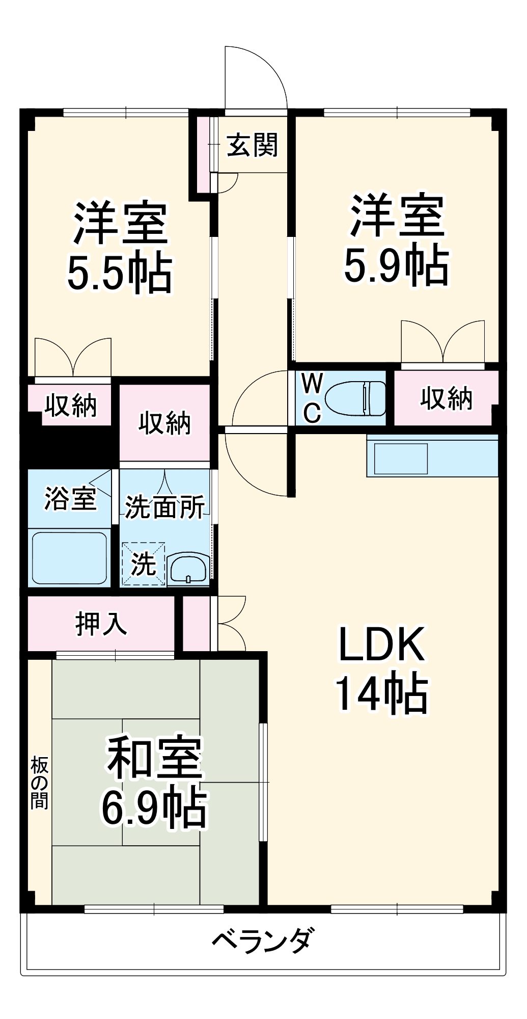 セピアレジデンスⅡの間取り