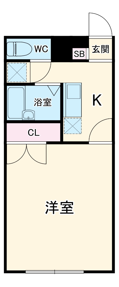 プレジールHOLAの間取り