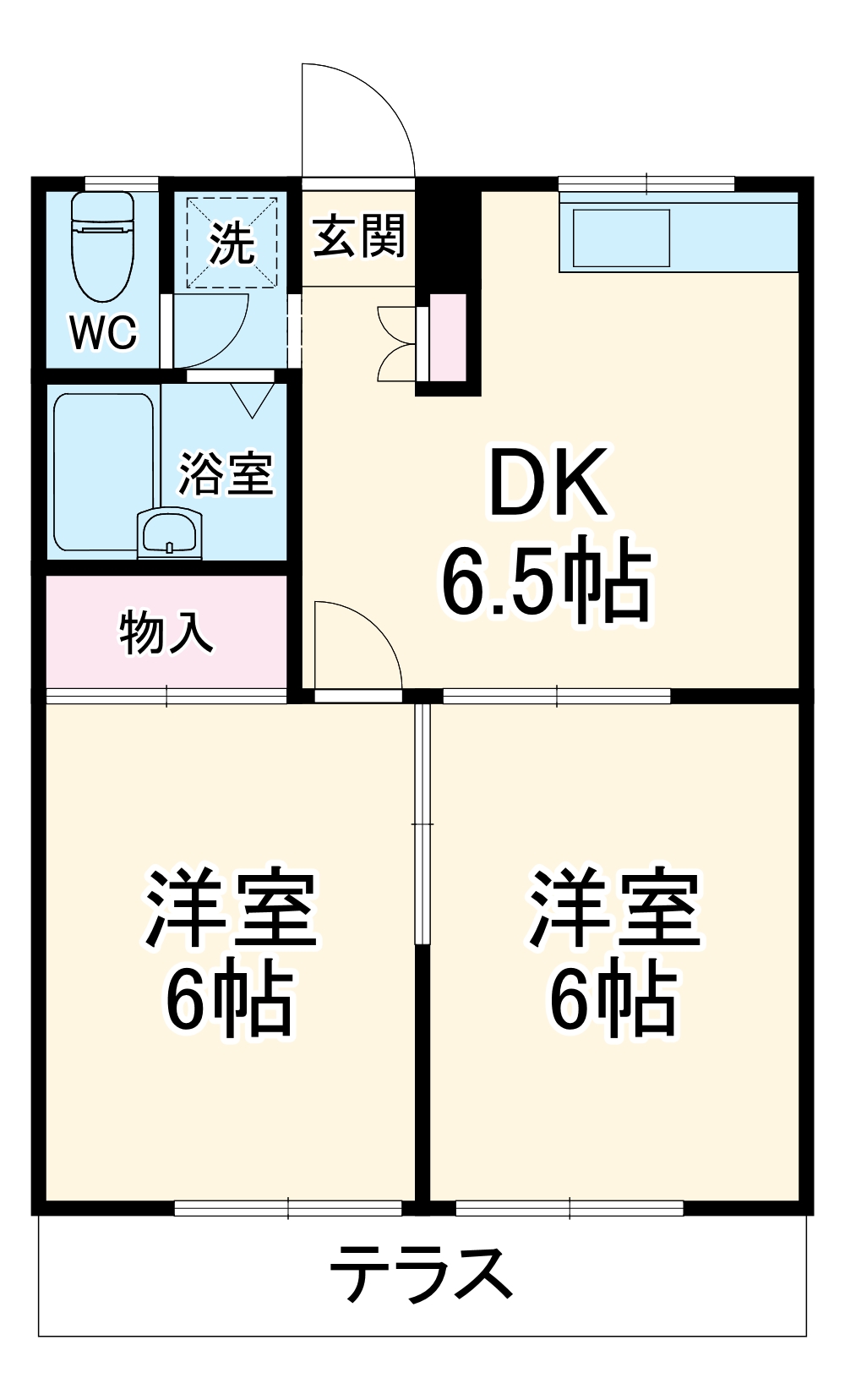 エステート笹尾の間取り