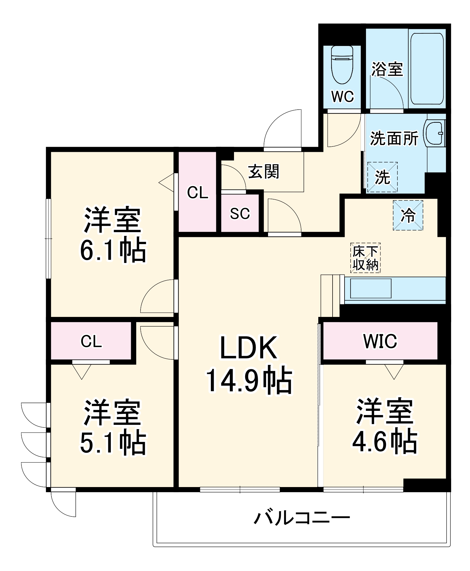 モンステラの間取り