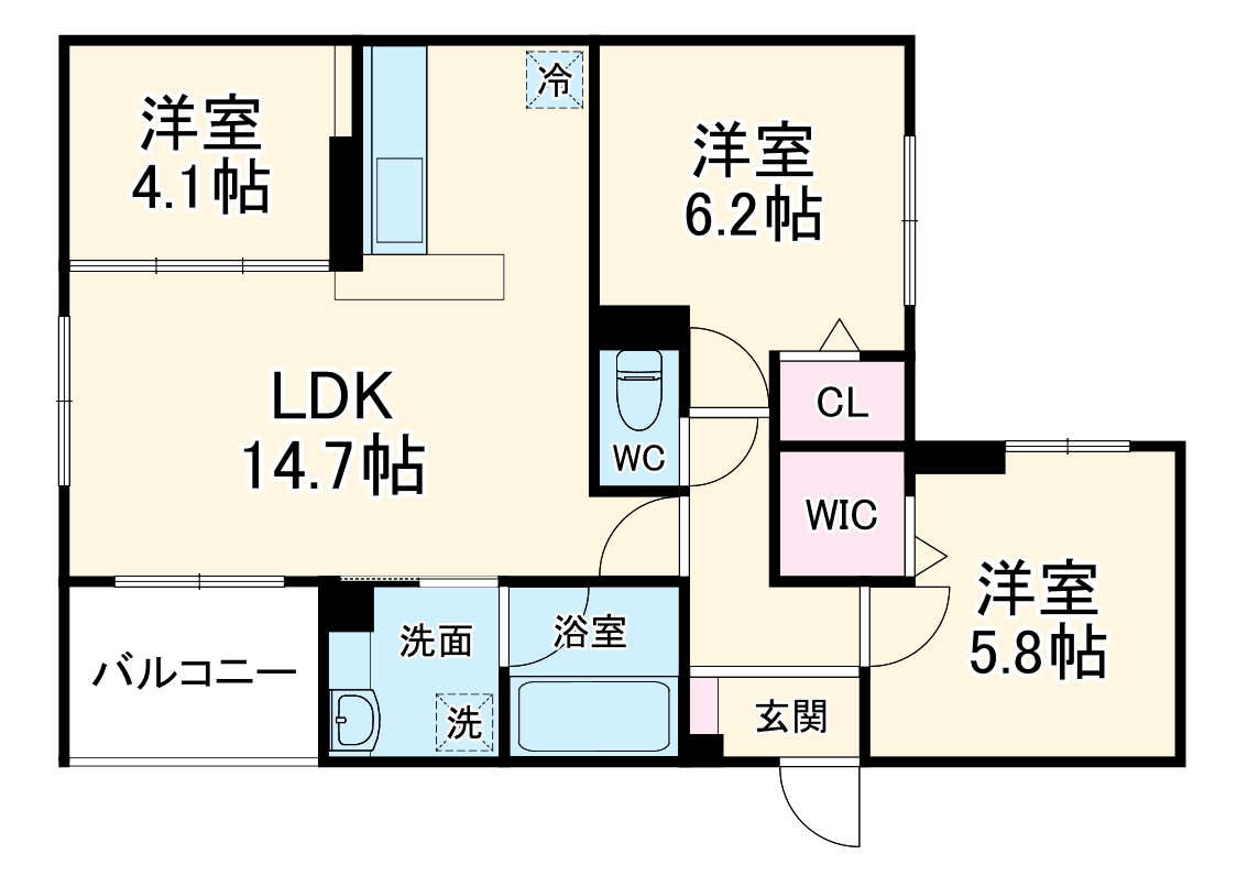 モンステラの間取り