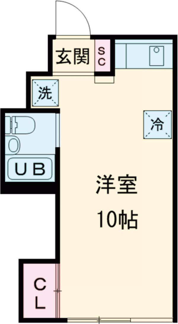 ｅｓｔ　Ｌａｒｇｏ　ＳＨＩＢＵＹＡ・302号室の間取り
