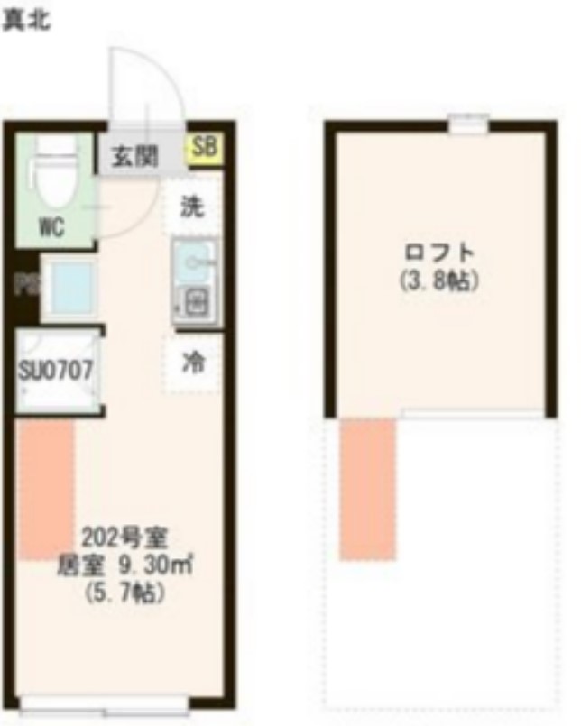ハーモニーテラス若宮Ⅵの間取り