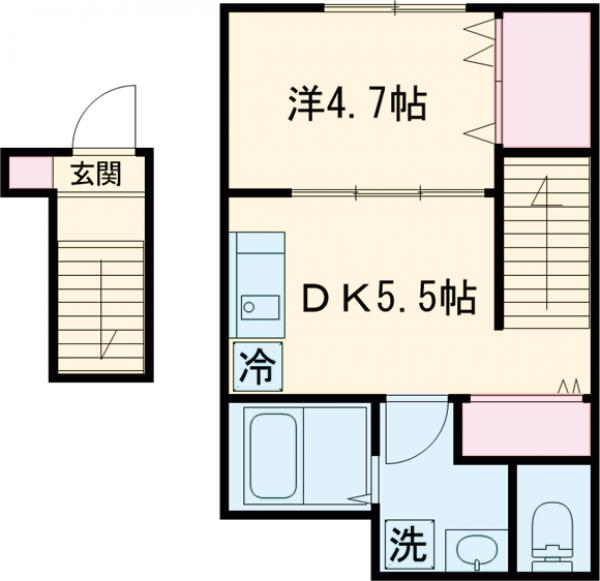 MELDIA駒沢大学の間取り
