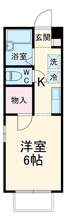 あすなろ4棟の間取り
