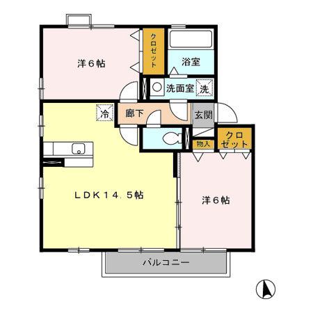 フロールの間取り