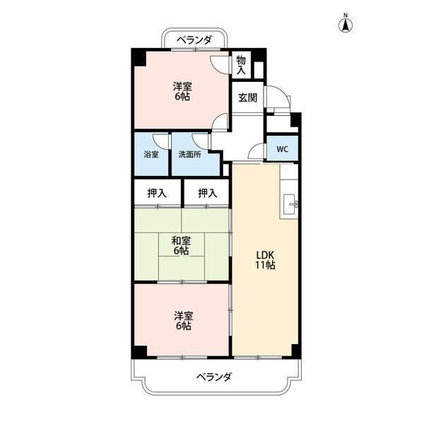 ガーデンヒルズの間取り