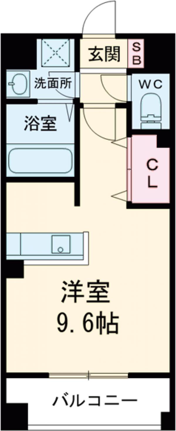 ＬＩＢＴＨ高宮通り・302号室の間取り