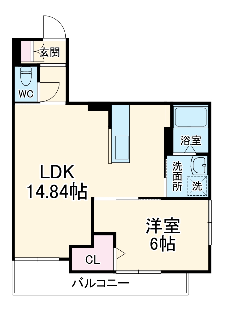 Side西ノ京の間取り