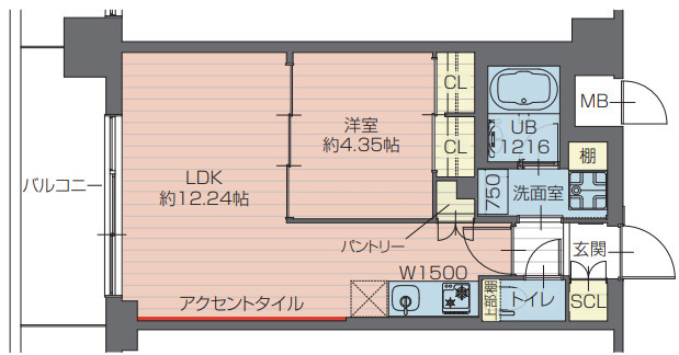 プレジオ川口ASIANの間取り