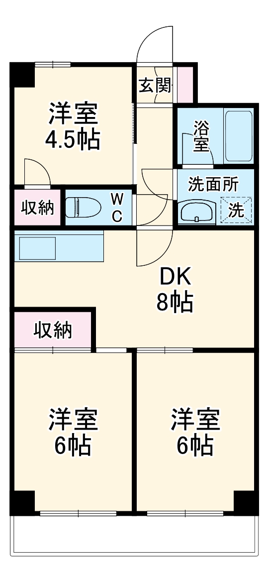 市ヶ尾センタービルの間取り