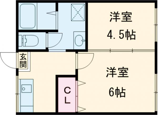 三幸ハイツの間取り